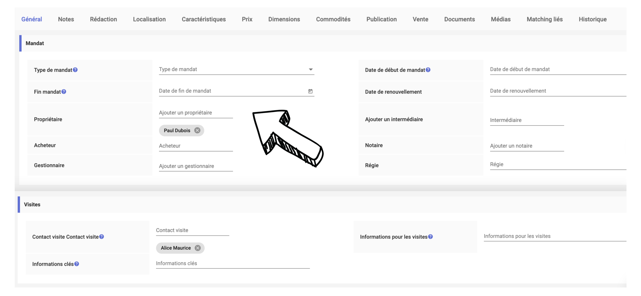 30 le proprietaire et les visites